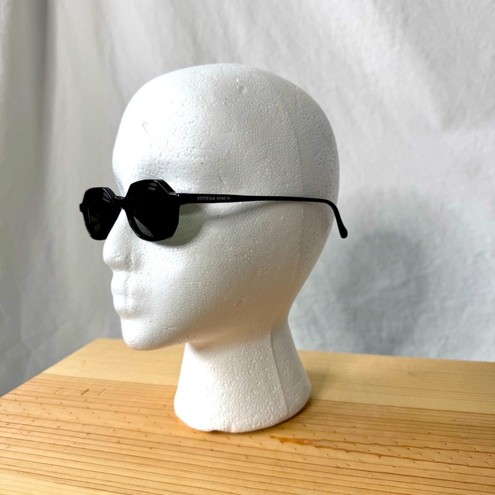 Vintage Bottega Veneta Catherine Black Mini Geometric Sunglasses